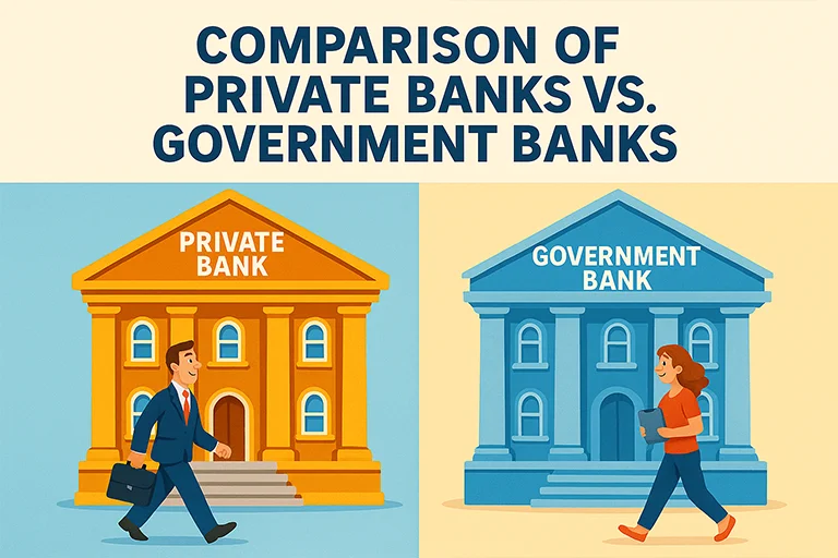 Comparison of private banks vs Government banks