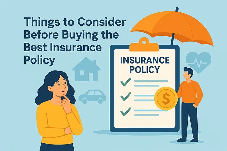 Things to consider before buying the best insurance policy