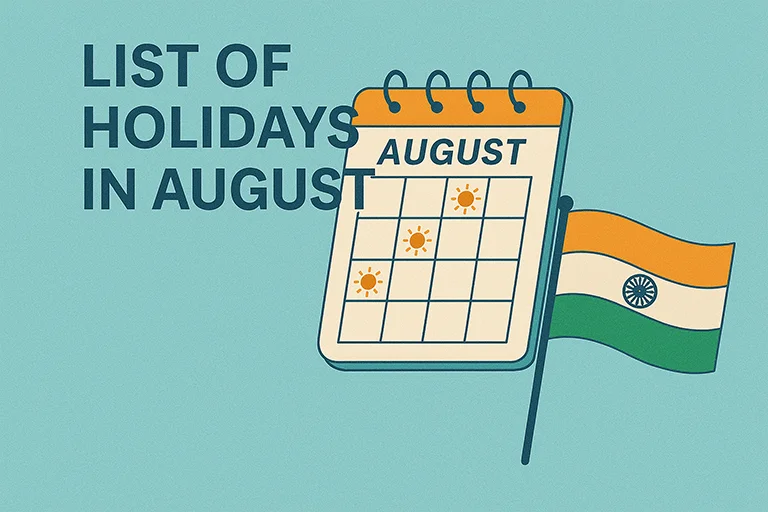 List of Holidays in August