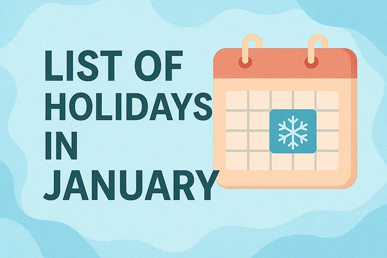List of Holidays in January