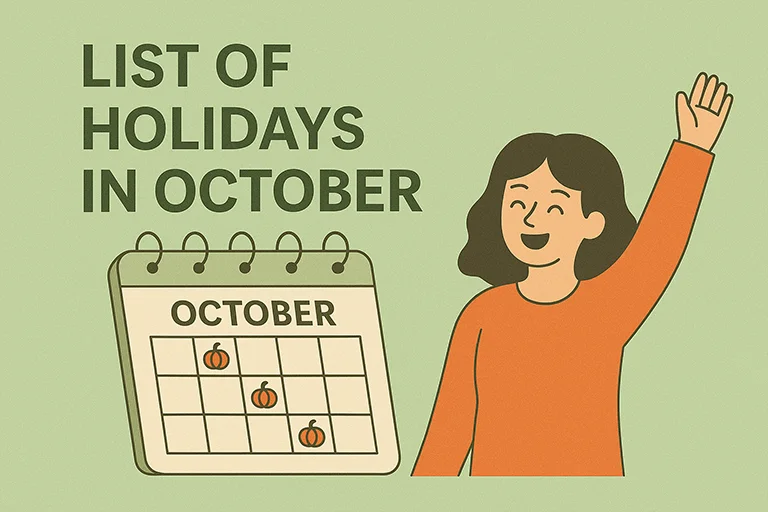 List of Holidays in October